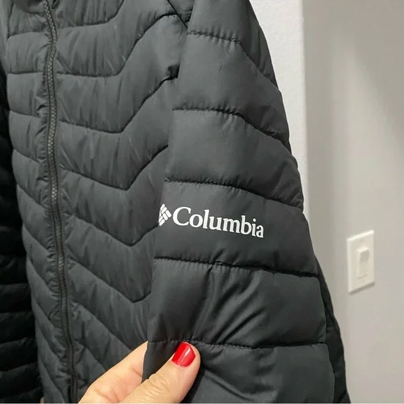 Men’s Columbia Omni-Heat Thermal Down Jacket Puffer Coat Size 3X Black NWOT Flaw - Picture 5 of 12